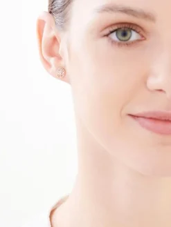Apart Kolczyki z żółtego złota z diamentami - drzewka - 0,01 ct - próba 375< Wszystkie