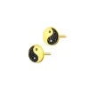 Apart Kolczyki z żółtego złota z diamentami - yin yang - 0,016 ct - próba 375< Wszystkie