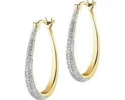 Apart Kolczyki z żółtego złota z diamentami - koła - 0,30 ct - próba 585< Kolczyki Z Diamentami