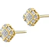 Apart Kolczyki z żółtego złota z diamentami - 0,10 ct - próba 585< Kolczyki Z Diamentami