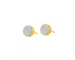 Apart Kolczyki z żółtego złota z diamentami - 0,12 ct - próba 585< Wszystkie