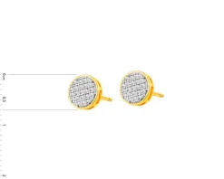 Apart Kolczyki z żółtego złota z diamentami - 0,12 ct - próba 585< Wszystkie
