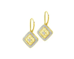 Apart Kolczyki z żółtego złota z diamentami - 0,24 ct - próba 585< Wszystkie