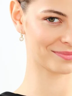Sale Apart Kolczyki z żółtego złota z diamentami - 0,33 ct - próba 585
