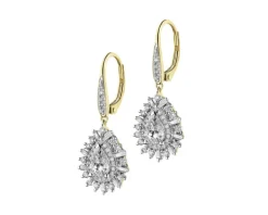 Best Apart Kolczyki z żółtego złota z diamentami - 1,74 ct - próba 585