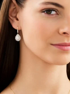 Best Apart Kolczyki z żółtego złota z diamentami - 1,74 ct - próba 585