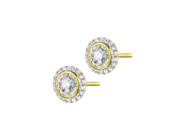 Apart Kolczyki z żółtego złota z diamentami - serca - 0,27 ct - próba 585< Wszystkie