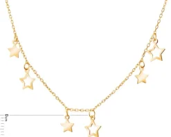 Apart Naszyjnik srebrny - gwiazdy< Naszyjniki