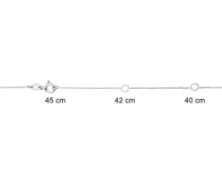 Apart Naszyjnik z białego złota diamentami - kwiat - 0,57 ct - próba 585< Wszystkie