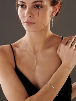 Apart Naszyjnik z białego złota z brylantami - 0,52 ct - próba 750