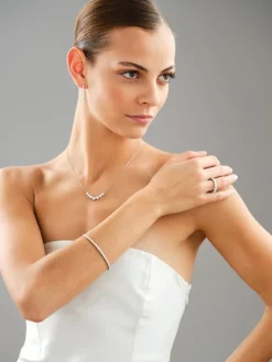 Apart Naszyjnik z białego złota z brylantami laboratoryjnymi - 2,00 ct - próba 750