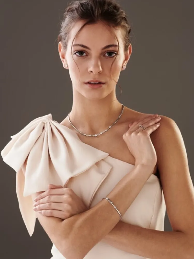 Sale Apart Naszyjnik z białego złota z brylantami - 0,63 ct - próba 585