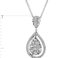 Apart Naszyjnik z białego złota z brylantami - 1,43 ct - próba 585< Naszyjniki