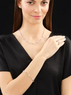 Best Apart Naszyjnik z białego złota z brylantami - 45 cm - 1,03 ct - próba 585