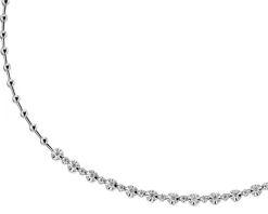 Apart Naszyjnik z białego złota z brylantami - 45 cm - 0,35 ct - próba 585< Naszyjniki