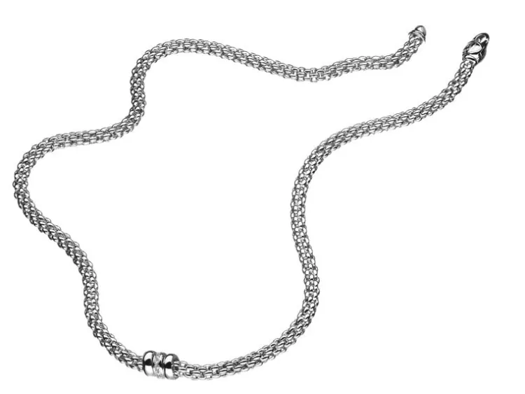 Sale Fope Naszyjnik z białego złota z brylantami - 0,10 ct - próba 750