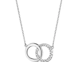 Apart Naszyjnik z białego złota z diamentami - 0,05 ct - próba 375< Naszyjniki