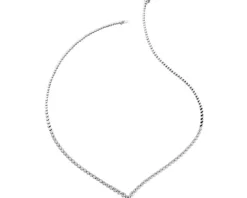 Apart Naszyjnik z białego złota z brylantami - 42 cm - 2,06 ct - próba 750< Naszyjniki