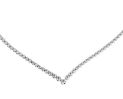 Apart Naszyjnik z białego złota z brylantami - 42 cm - 2,06 ct - próba 750< Naszyjniki