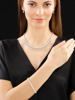 Sale Apart Naszyjnik z białego złota z diamentami - 11,81 ct - próba 750