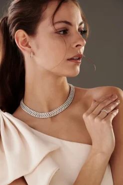 Best Apart Naszyjnik z białego złota z brylantami - 12,72 ct - próba 585