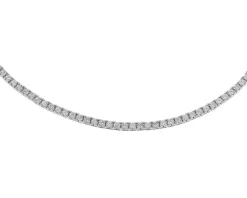 Apart Naszyjnik z białego złota z brylantami - 43 cm - 5,49 ct - próba 750< Naszyjniki