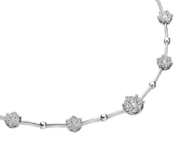 Sale Apart Naszyjnik z białego złota z brylantami - 43 cm - 1,03 ct - próba 585