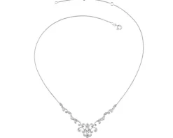 Hot Apart Naszyjnik z białego złota z brylantami - 0,45 ct - próba 585