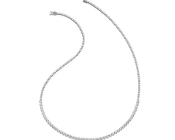 Apart Naszyjnik z białego złota z brylantami - 43 cm, - 0,80 ct - próba 585< Naszyjniki