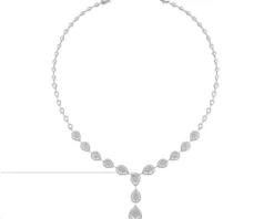 Outlet Apart Naszyjnik z białego złota z brylantami - 5,10 ct - próba 750