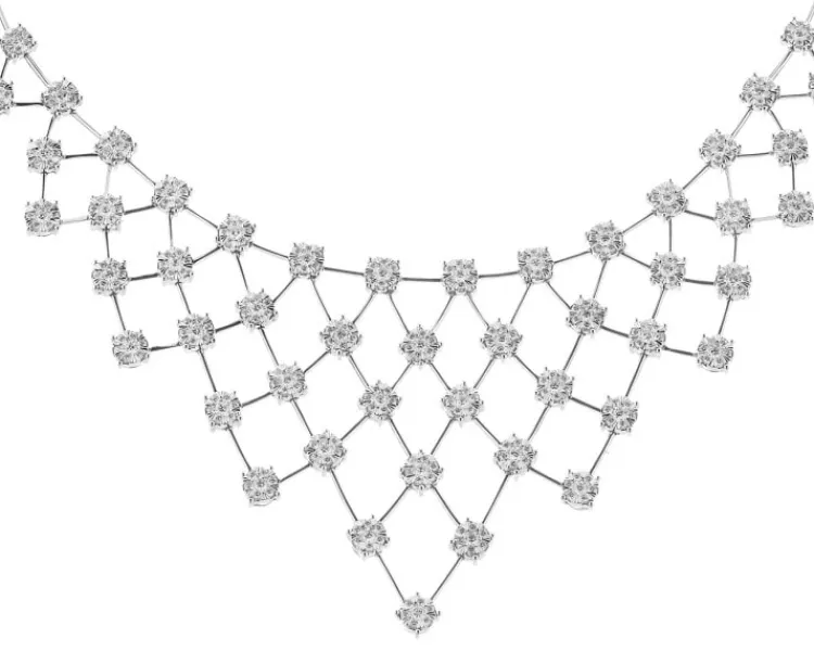 Best Apart Naszyjnik z białego złota z brylantami - 5,00 ct - próba 750