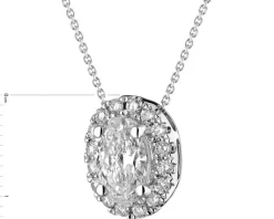 Apart Naszyjnik z białego złota z diamentami - SI1/H - 1,27 ct - próba 750< Naszyjniki