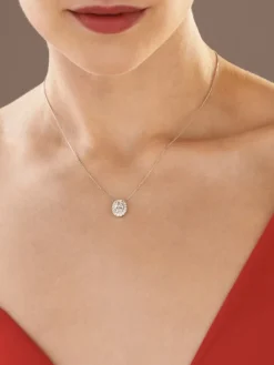 Apart Naszyjnik z białego złota z diamentami - SI1/H - 1,27 ct - próba 750< Naszyjniki