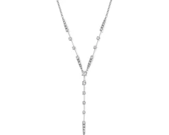 New Apart Naszyjnik z białego złota z diamentami - 0,25 ct - próba 585