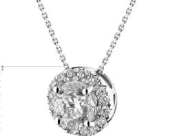 New Apart Naszyjnik z białego złota z brylantami - SI1/H - 1,17 ct - próba 750