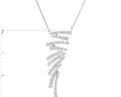 Best Apart Naszyjnik z białego złota z diamentami - 0,20 ct - próba 585