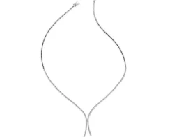 Best Apart Naszyjnik z białego złota z brylantami - 43 cm - 0,84 ct - próba 585