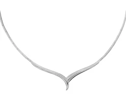 Clearance Apart Naszyjnik z białego złota z diamentami - 0,32 ct - próba 750