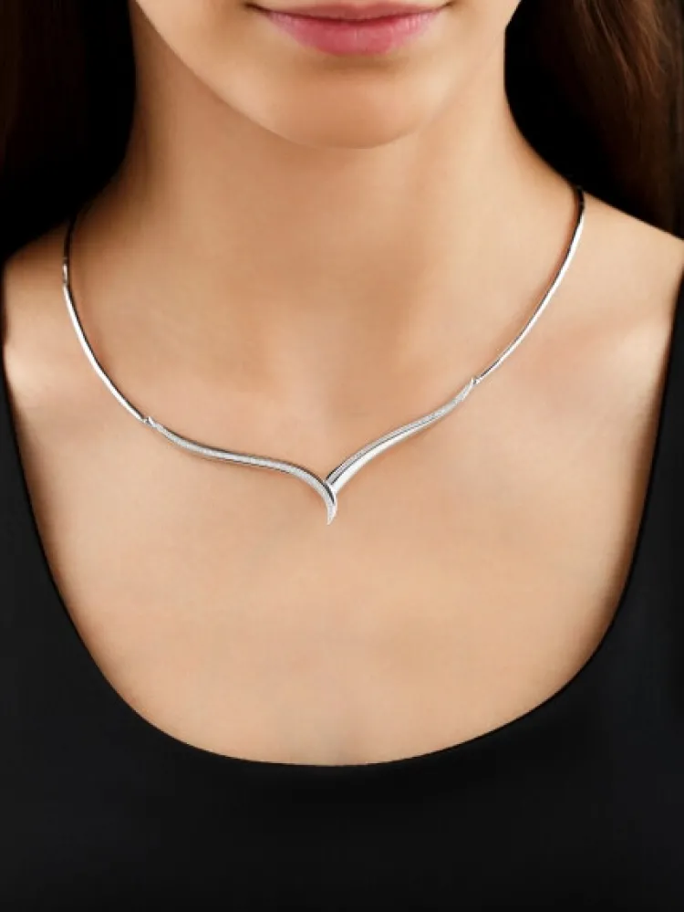 Clearance Apart Naszyjnik z białego złota z diamentami - 0,32 ct - próba 750