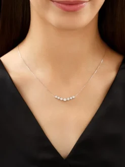 Apart Naszyjnik z białego złota z brylantami - 0,49 ct - próba 585< Naszyjniki