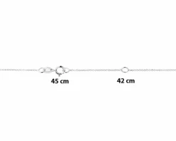 Outlet Apart Naszyjnik z białego złota z brylantami - 1,11 ct - próba 585