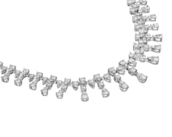 Clearance Apart Naszyjnik z białego złota z brylantami - 4,79 ct - próba 750