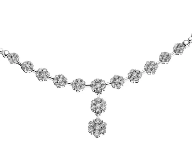 Sale Apart Naszyjnik z białego złota z brylantami - 1,91 ct - próba 585