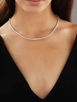Apart Naszyjnik z białego złota z brylantami - 43 cm, - 3,00 ct - próba 750< Naszyjniki
