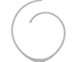 Discount Apart Naszyjnik z białego złota z brylantami - 43 cm - 6,40 ct - próba 750