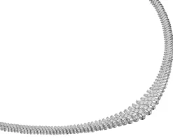 Discount Apart Naszyjnik z białego złota z brylantami - 43 cm - 6,40 ct - próba 750