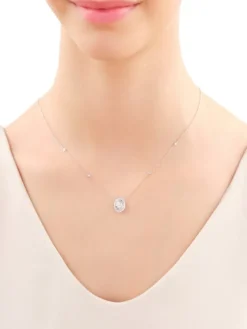 Apart Naszyjnik z białego złota z diamentami - 0,56 ct - próba 585< Naszyjniki