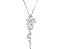 Clearance Apart Naszyjnik z białego złota z brylantami - 0,32 ct - próba 585