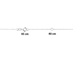 Apart Naszyjnik z białego złota z diamentami - 0,50 ct - próba 750< Naszyjniki