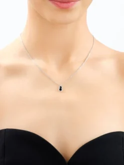 Clearance Artelioni Naszyjnik z mosiądzu rodowany z agatem